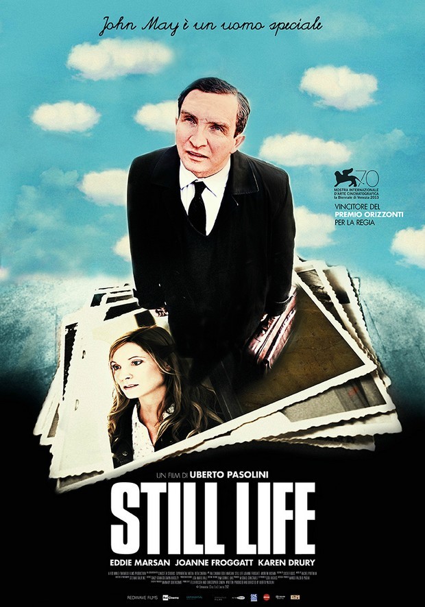 Still Life – poster e foto del film di Uberto Pasolini premiato a Venezia