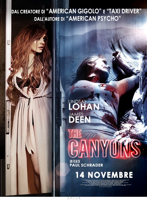 The Canyons: trailer italiano e locandina per il thriller-noir con Lindsay Lohan