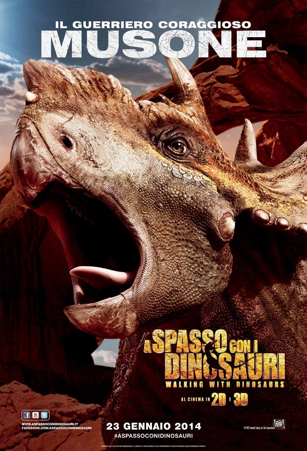 A spasso con i dinosauri – 5 character poster dell’avventura preistorica in 3D