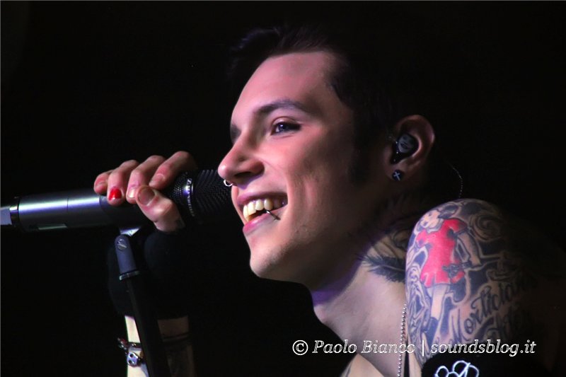 Black Veil Brides foto concerto Milano Factory 9 Dicembre 2013