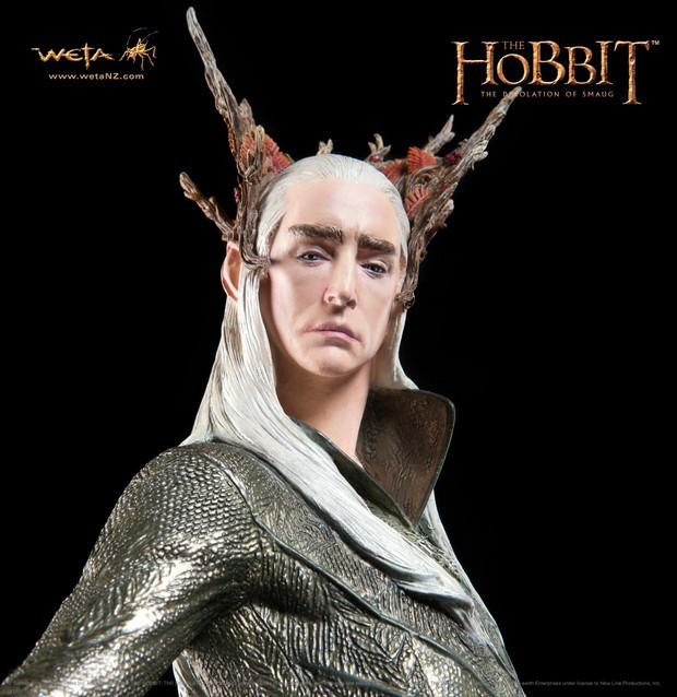 Lo Hobbit – La desolazione di Smaug: foto statua del re Thranduil di Lee Pace