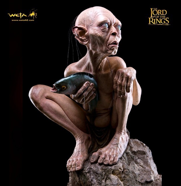 Lo Hobbit: la statua di Gollum a grandezza naturale