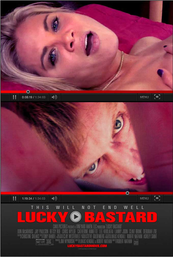 Lucky Bastard – poster del thriller-horror found footage