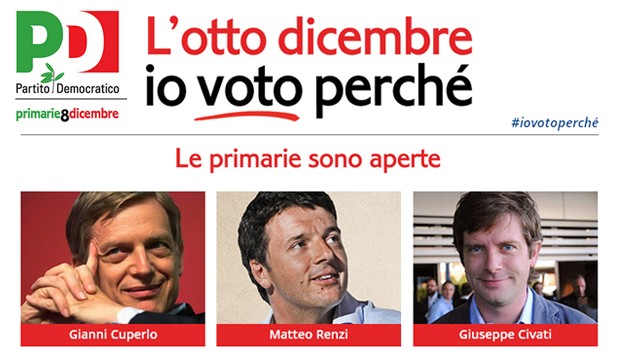 Primarie PD in tv, le dirette di domenica 8 dicembre 2013: ‘Ultimo Scontro’ per Renzi, Cuperlo e Civati