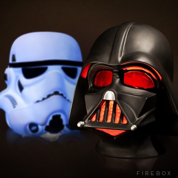 Star Wars – le nuove lampade ufficiali ispirate ai caschi di Darth Vader e degli Stormtrooper