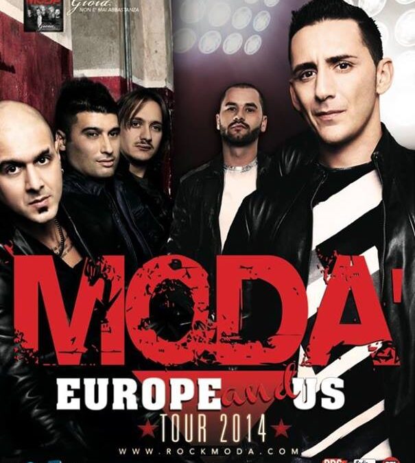 Modà, tour internazionale a maggio 2014, concerti a Roma e Milano a luglio 2014
