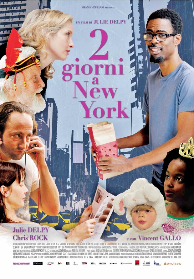 2 giorni a New York – locandina italiana e foto della commedia di Julie Delpy