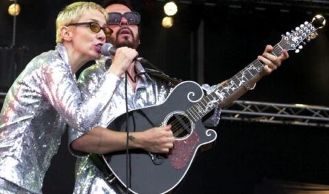 Eurythmics, la reunion ai Grammy per un tributo ai Beatles