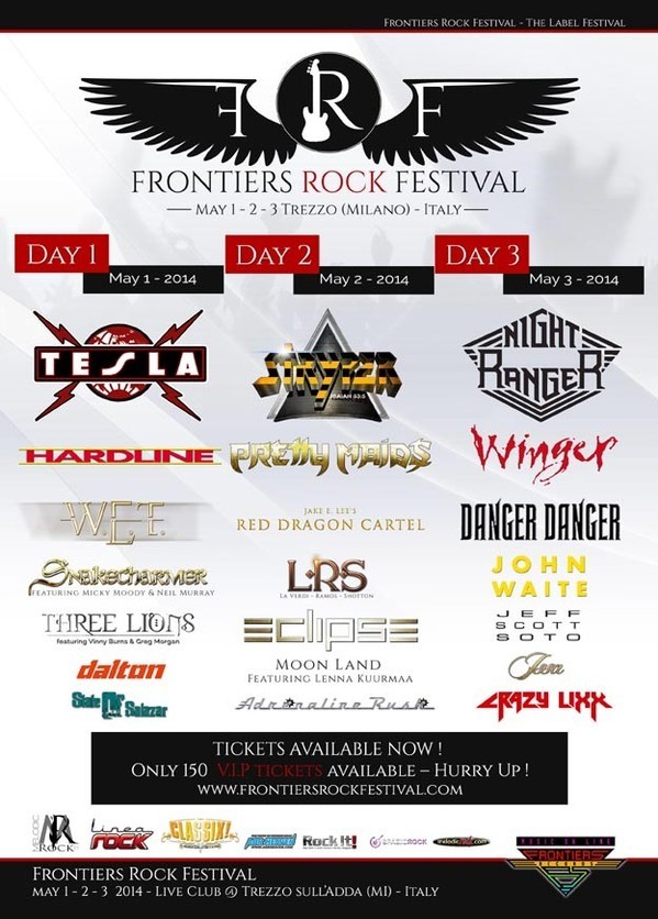 Frontiers Rock Festival: lineup completa e tutti i dettagli