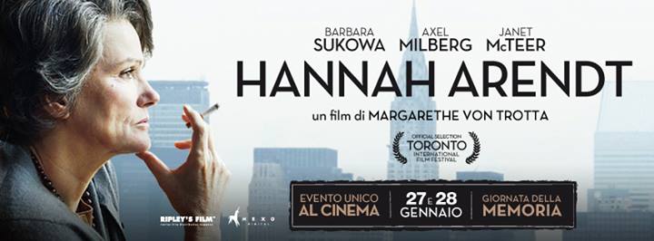 Hannah Arendt: la “banalità del male” al cinema nel Giorno della Memoria