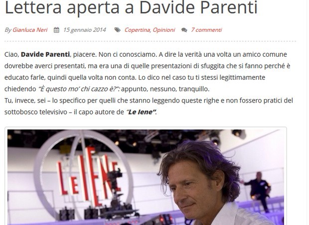 Le Iene e il caso Stamina, la lettera aperta di Macchianera a Davide Parenti