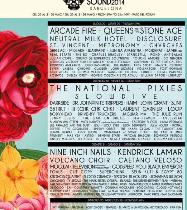 Primavera Sound 2014, nomi e line up completa