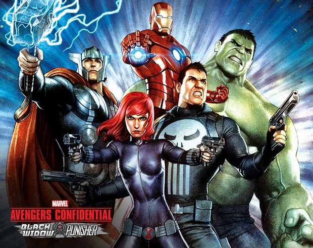 The Avengers Confidential: Black Widow and Punisher: poster del film d’animazione Marvel