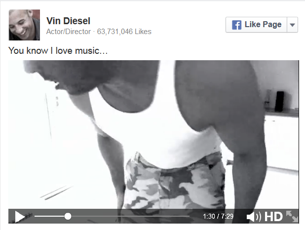 Vin Diesel balla e canta Dark Horse di Katy Perry e Drunk in love di Beyoncé (video)