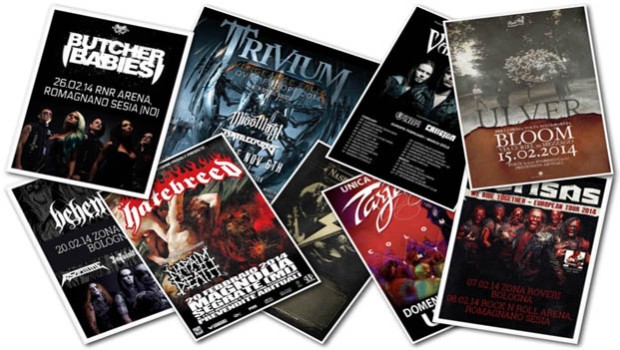 Concerti metal/rock in Italia: i migliori artisti dal vivo a Febbraio 2014