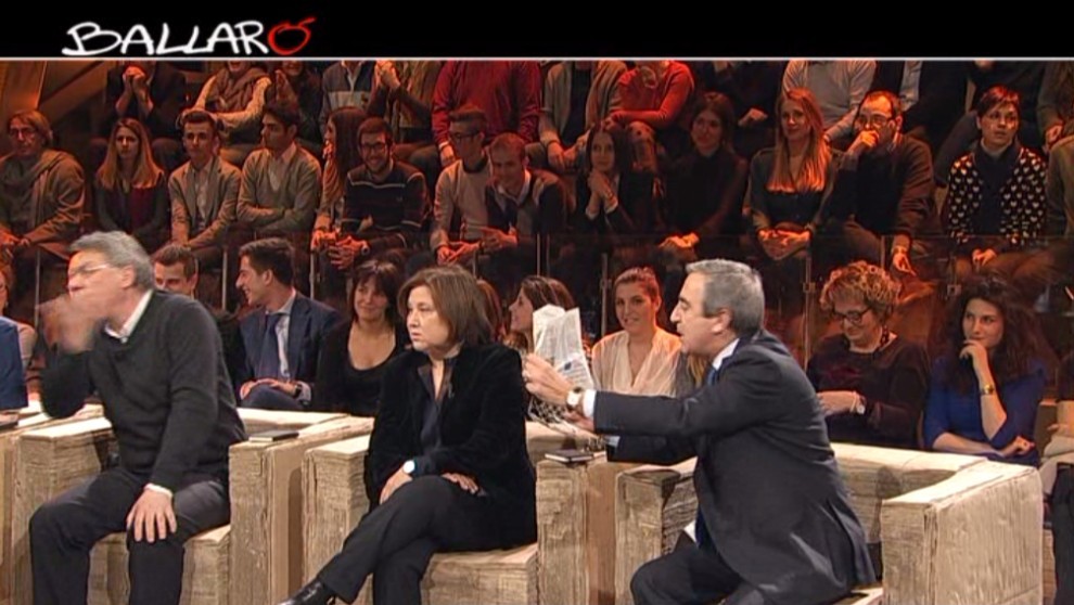 Ballarò, scontro Gasparri-Landini: “Adesso stai zitto”. “Lei è un violento” (VIDEO)
