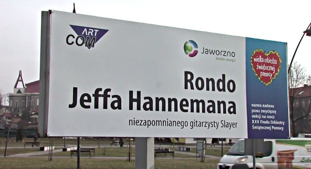 Jeff Hanneman, una rotonda stradale in Polonia dedicata alla sua memoria