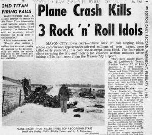 The Day the Music Died:  3 febbraio 1959, cosa successe 55 anni fa