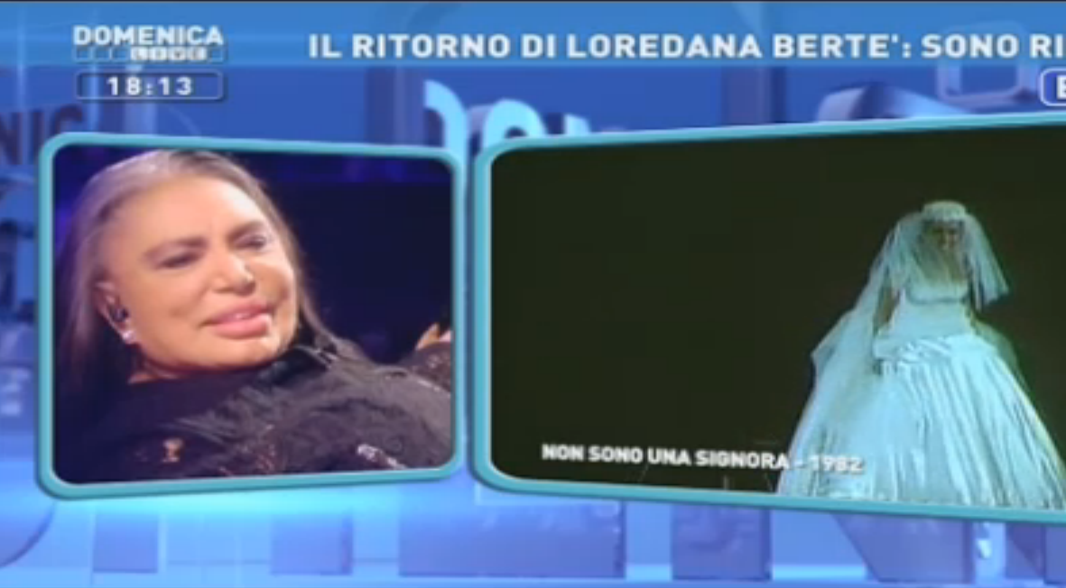 Loredana Bertè a Domenica Live: “Secondo me Madonna mi copia”