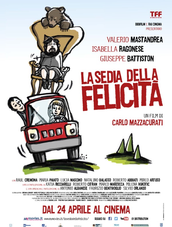 La sedia della felicità: poster e foto dell’ultimo film di Carlo Mazzacurati