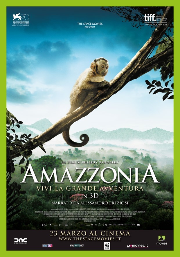 Amazzonia 3D – poster italiano del film documentario