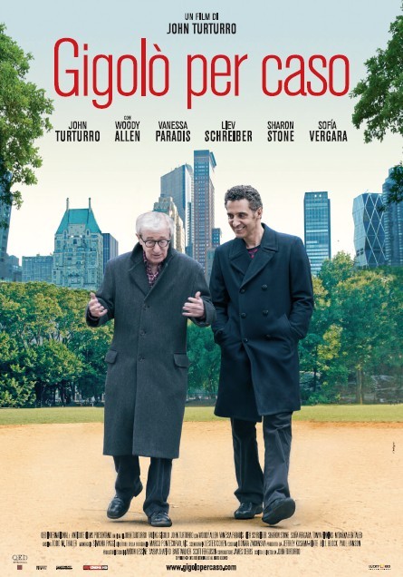 Gigolò per caso – Fading Gigolo: locandina italiana della commedia con John Turturro e Woody Allen
