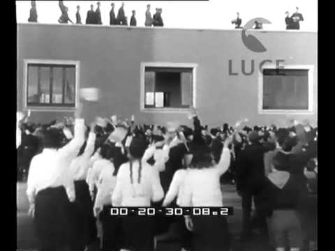 Mussolini inaugura CinecittÃ 