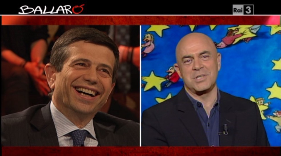 Maurizio Crozza a Ballarò del 25 marzo 2014 (VIDEO)