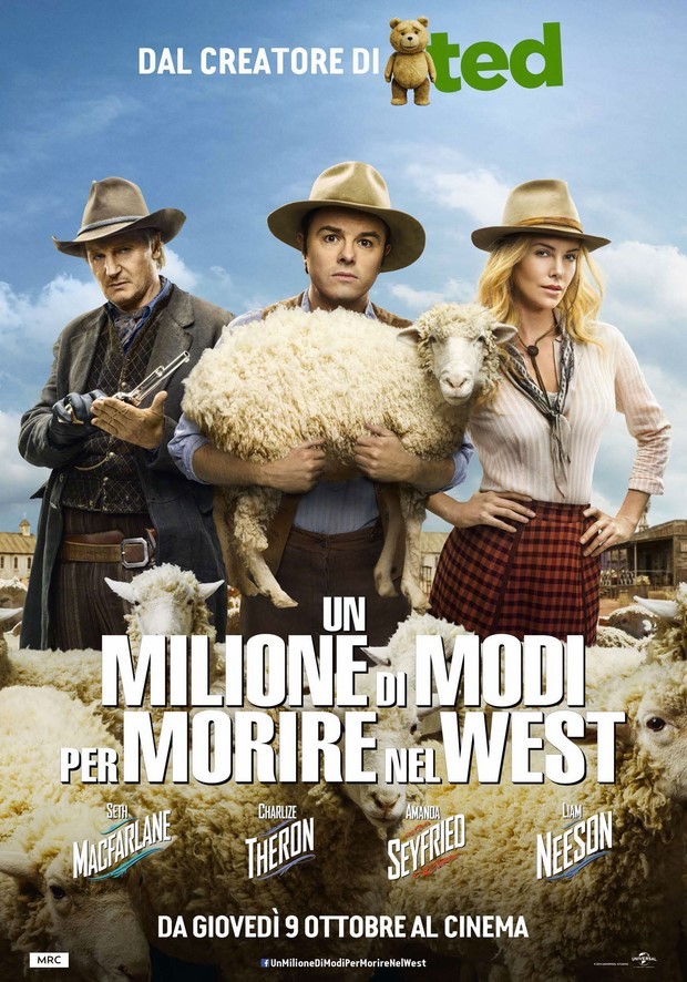 Un Milione di Modi per Morire nel West – 8 locandine italiane della commedia western di Seth MacFarlane