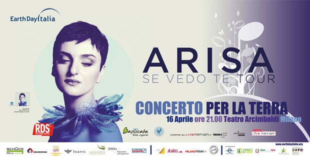 Giornata della Terra 2014, Arisa live su La7 col Se vedo te Tour