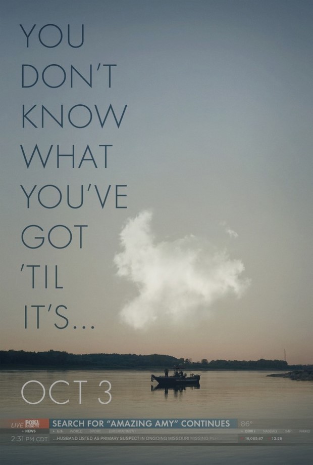 Gone Girl – L’amore bugiardo: prima locandina del nuovo thriller di David Fincher