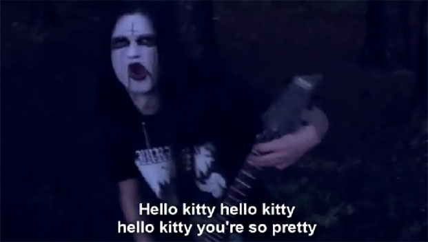 Avril Lavigne, Hello Kitty Black Metal: la video-parodia
