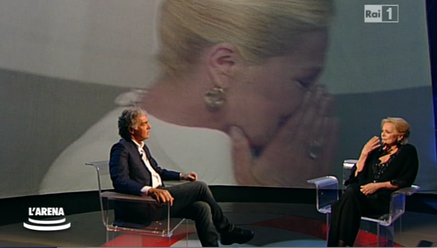 Virna Lisi piange all’Arena di Giletti