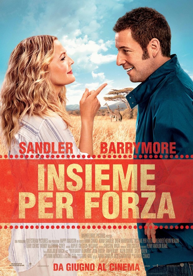 Insieme per forza – Blended: locandine italiani della commedia con Adam Sandler e Drew Barrymore
