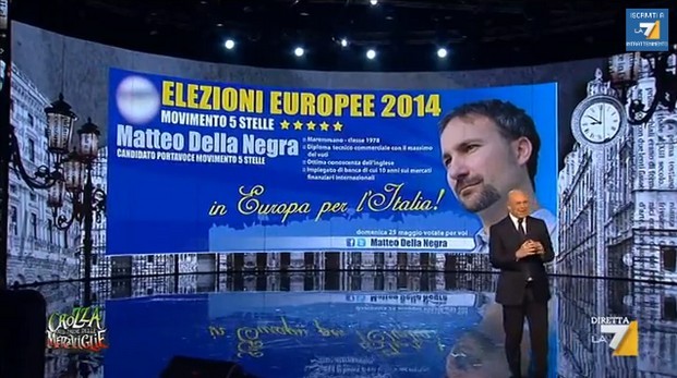 Crozza nel Paese delle Meraviglie: il comico lo prende in giro, il candidato del M5S minaccia querela (VIDEO)