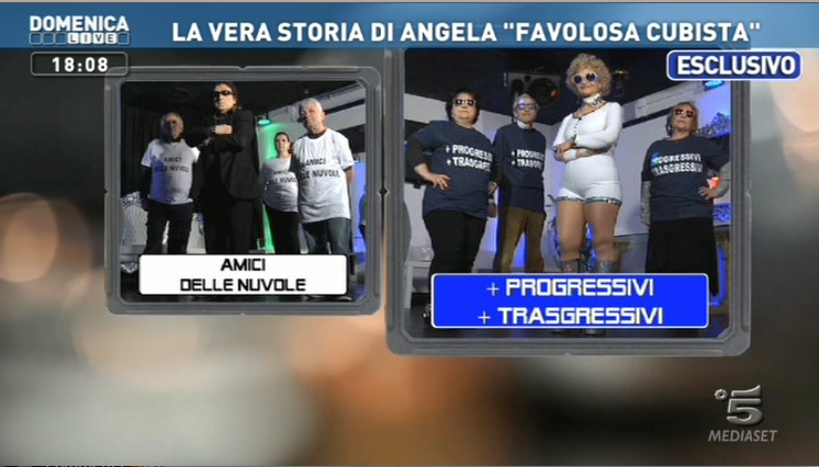 Domenica live, la D’Urso spolpa Angela Favolosa Cubista disonorando Amici e C’è posta per te: “Chiedo perdono a Maria”