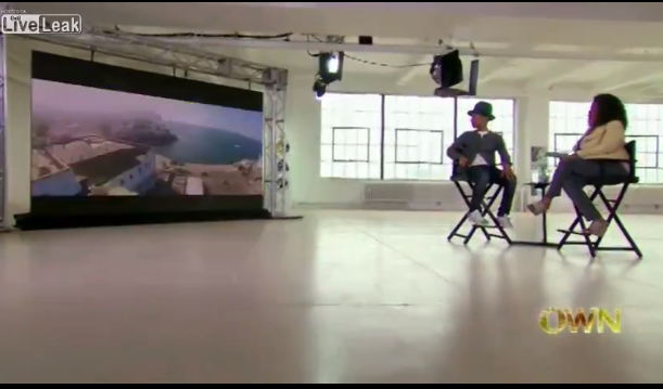 Pharrell piange da Oprah