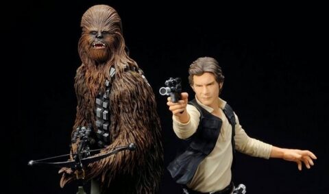 Star Wars: le nuove statue Kotobukiya di Han Solo e Chewbacca