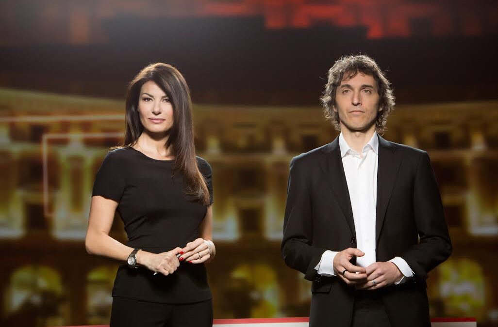 Tango, la musica è cambiata: dal 5 maggio Ilaria D’Amico e Giuseppe Cruciani alla guida del nuovo talk show di Sky Tg24