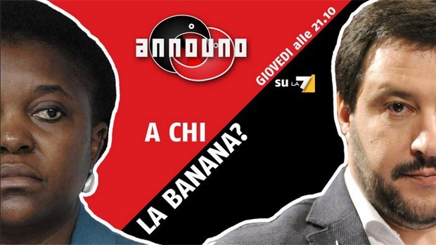 Announo, stasera da Giulia Innocenzi faccia a faccia Salvini-Kyenge. Salta Berlusconi