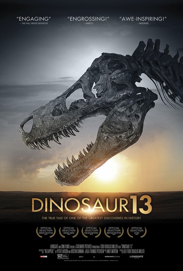 Dinosaur 13: locandina ufficiale del documentario di Todd Douglas Miller