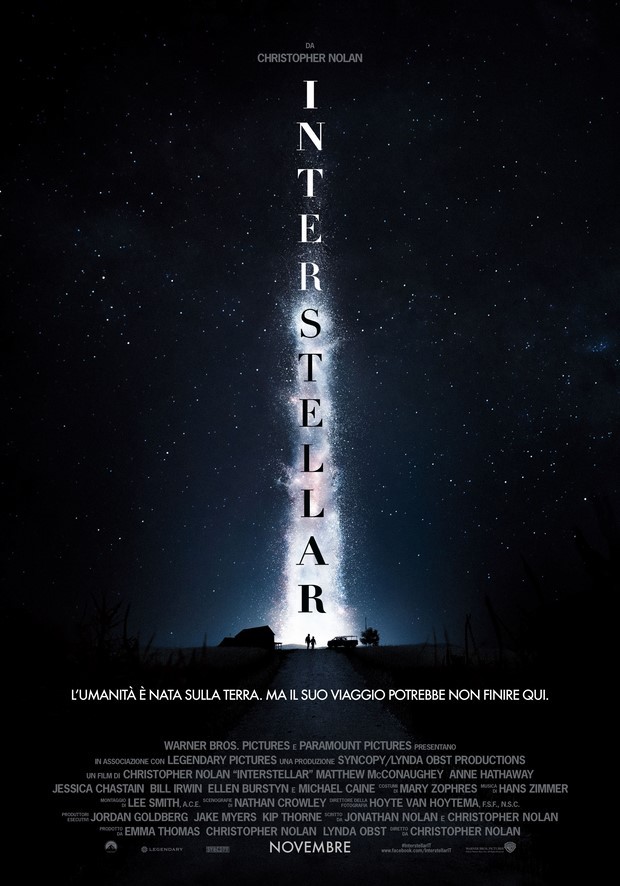 Interstellar: locandina italiana del nuovo film di Christopher Nolan