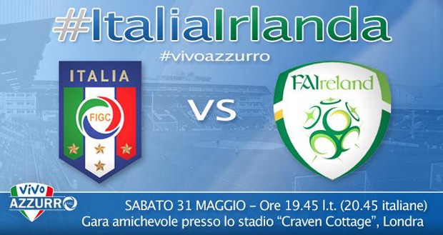 Irlanda-Italia, su Rai 1 prima amichevole per Brasile 2014