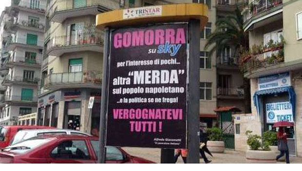 Gomorra – La Serie, a Napoli manifesti contro la fiction Sky