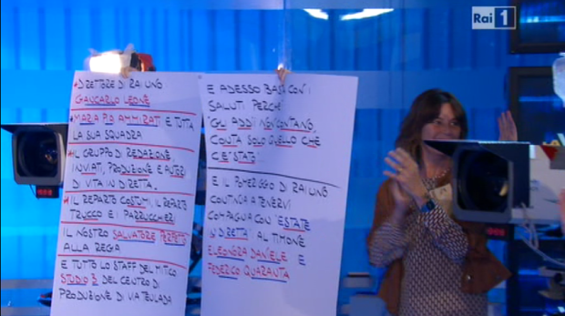 La Vita in diretta: Paola Perego e Franco Di Mare leggono dal gobbo tutti i saluti finali