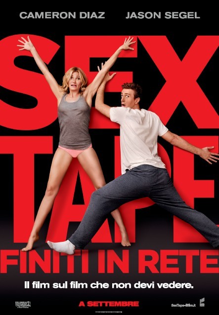 Sex Tape – locandina italiana della commedia con Cameron Diaz e Jason Segel