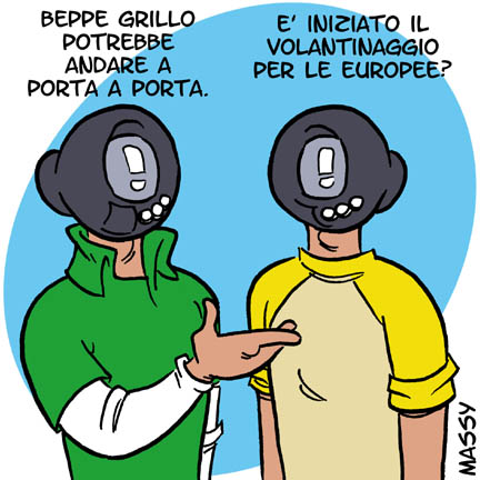 Grillo a Porta a porta