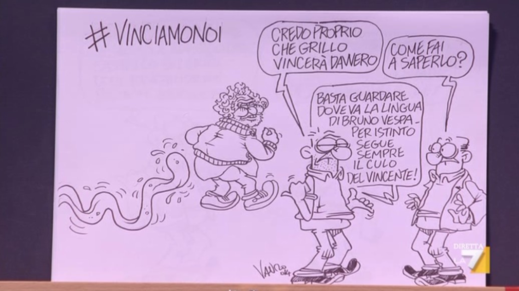 Announo, Santoro contro Vespa per l’intervista a Grillo: “Sembravano Fazio e Littizzetto” (VIDEO)