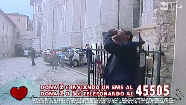 Con il cuore 2014 – Nel nome di Francesco, su Rai 1 uno show ‘abortito’ per maltempo e soffocato dai Mondiali