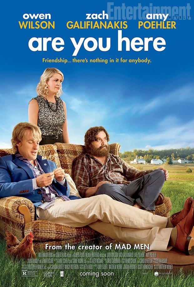 Are You Here: locandina della commedia con Owen Wilson e Zach Galifianakis